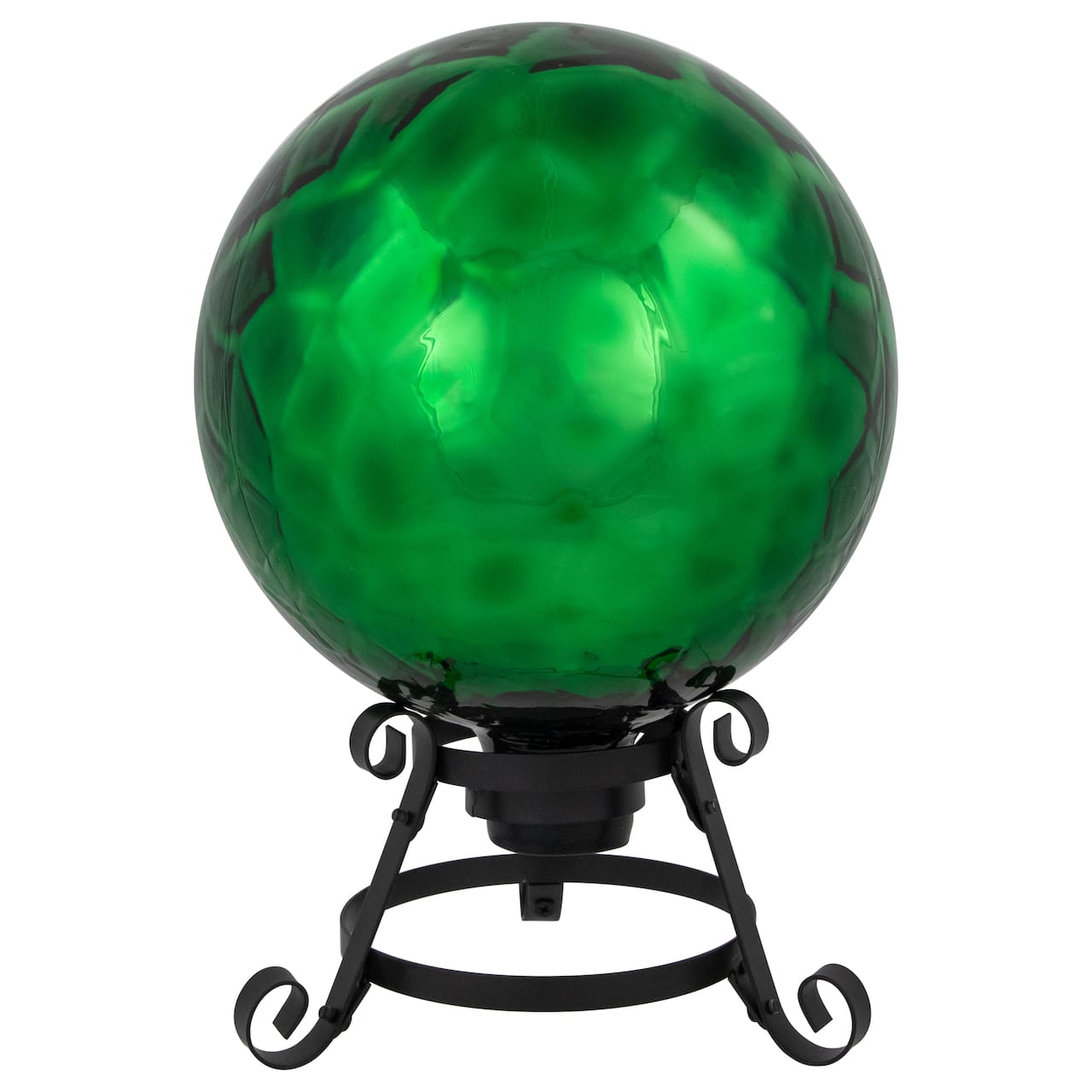 10" Green Turtle Shell Inspired Mirrored Outdoor Garden Gazing Ball